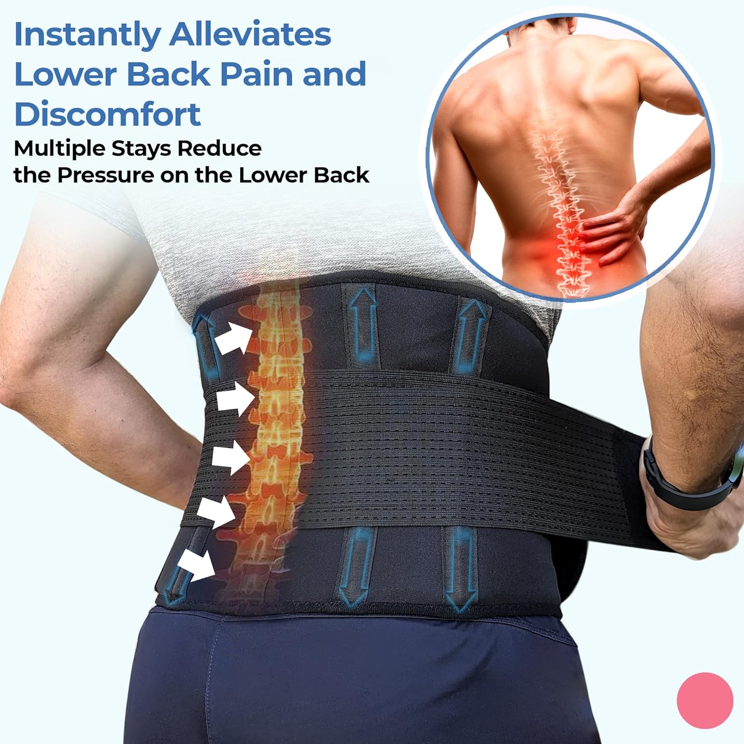 Relieve Lower Back Pain with Lumbar Support Brace